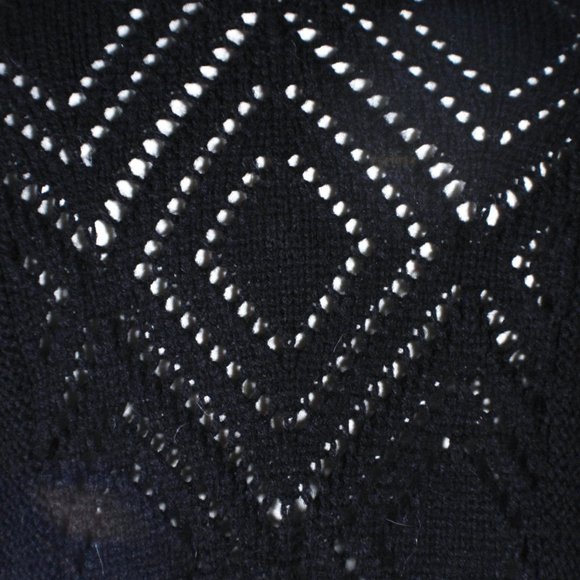 NWT Black & White Open Front Cardigan w/ Tassels Size XXL - Picture 6 of 8